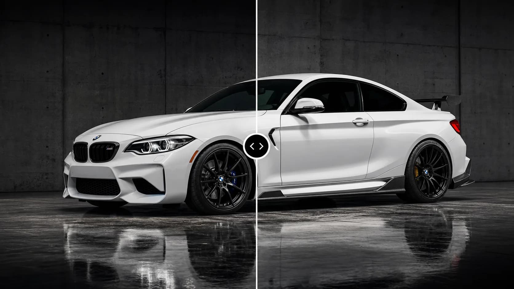 Body Kit Visualizer before and after visual concept
